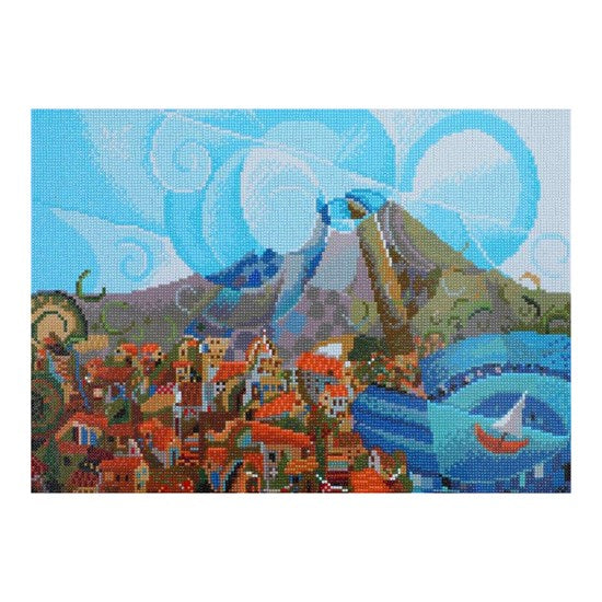 Kit créatif diamond dotz - mont vésuve