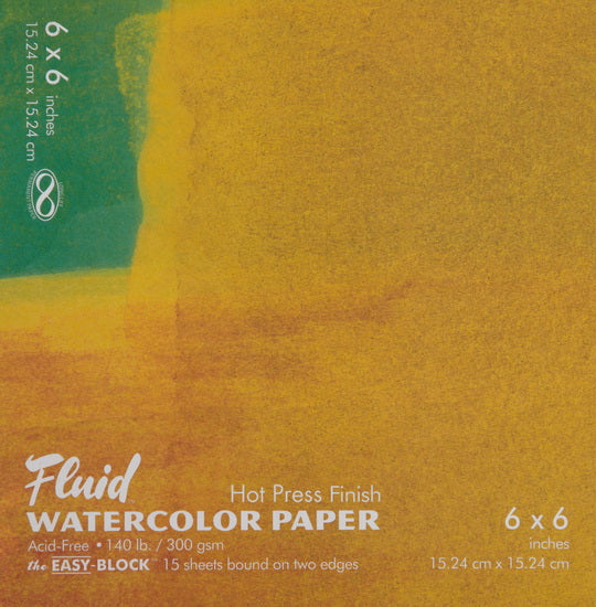 Watercolor pad - hp - 140lb - 6x6in (15s)