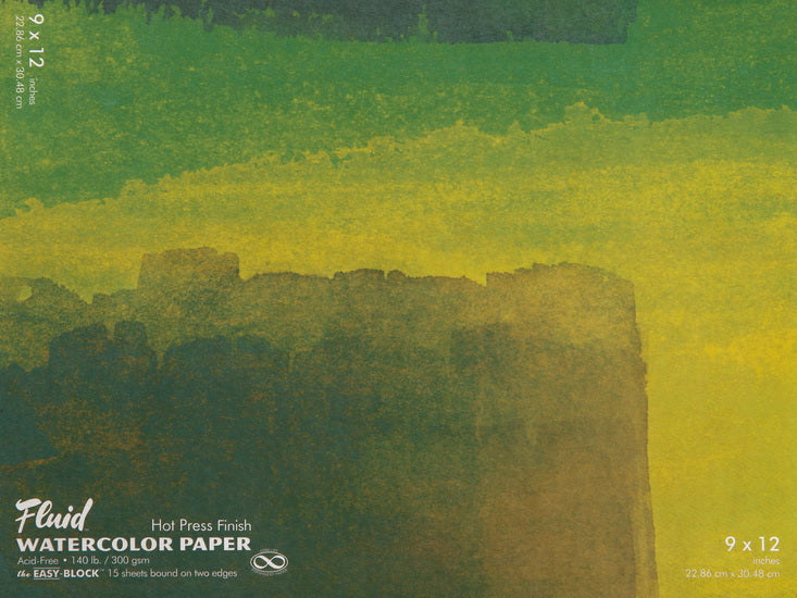 Watercolor pad - hp - 140lb - 9x12in (15s)
