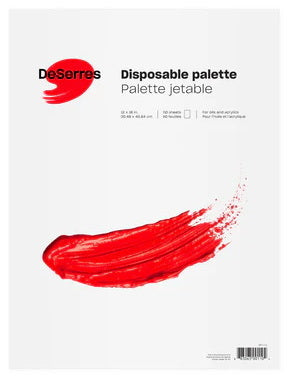 Disposable Paper Palette - 12 X 16 INCHES - WHITE