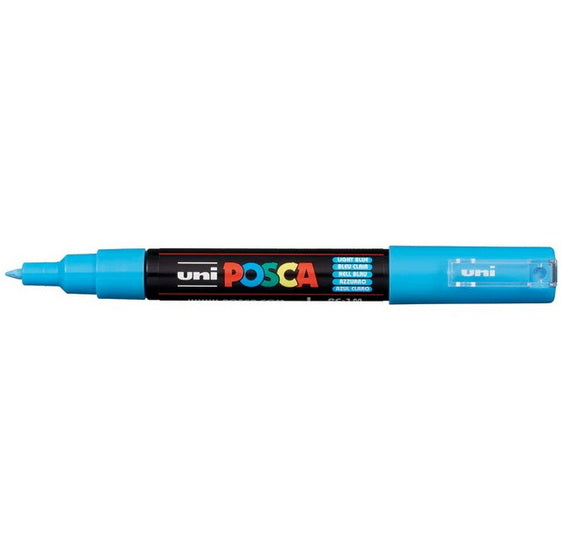 Marqueur posca conique pc-1m bleu clair