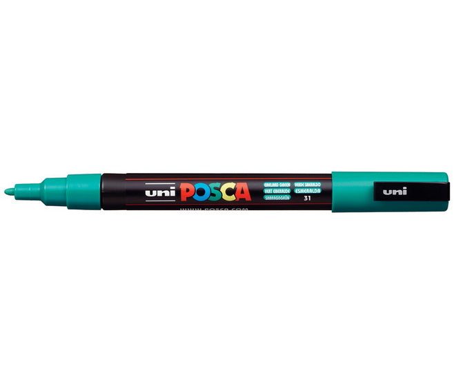 Marqueur posca conique pc-3m vert émeraude