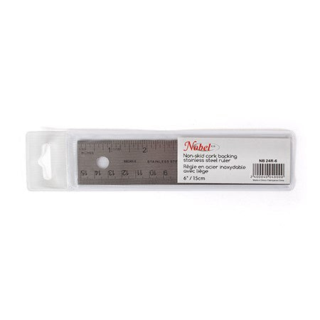 Stainless Steel and Cork Ruler - 15 INCH