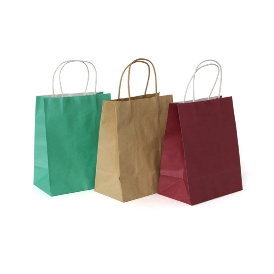 Sac en papier à poignées - argent