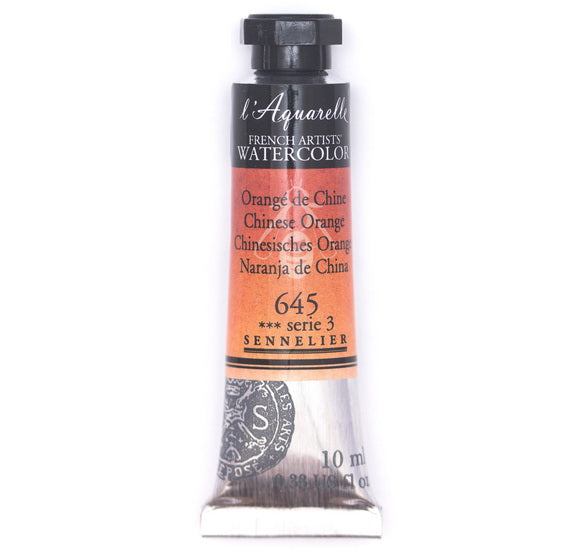 Watercolor tube - 10ml - chinese orange - s3