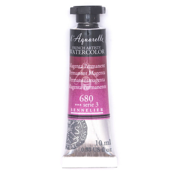 Watercolor tube - 10ml - permanent magenta - s3