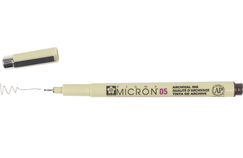 Stylo pigma micron 0.45mm sépia