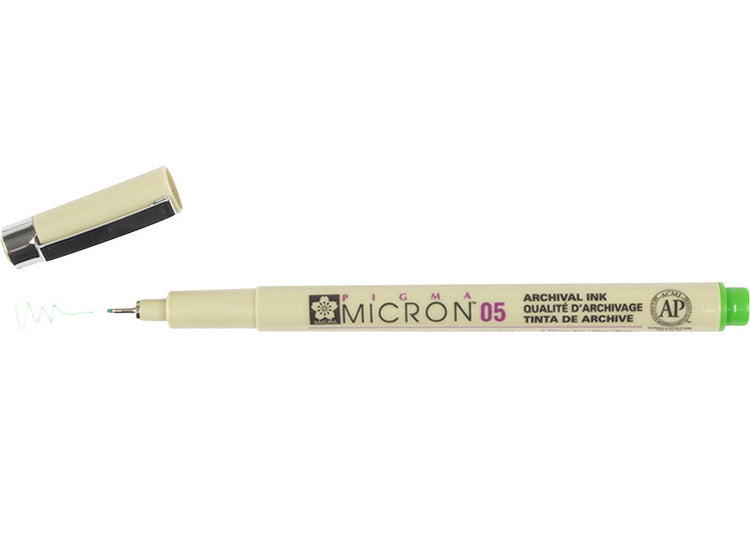 Stylo pigma micron 0.45mm vert frais