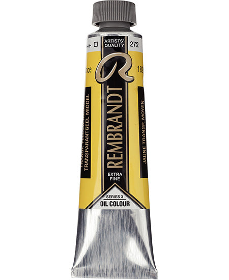 Huile rembrandt  jaune transparent moyen - 40ml série 3