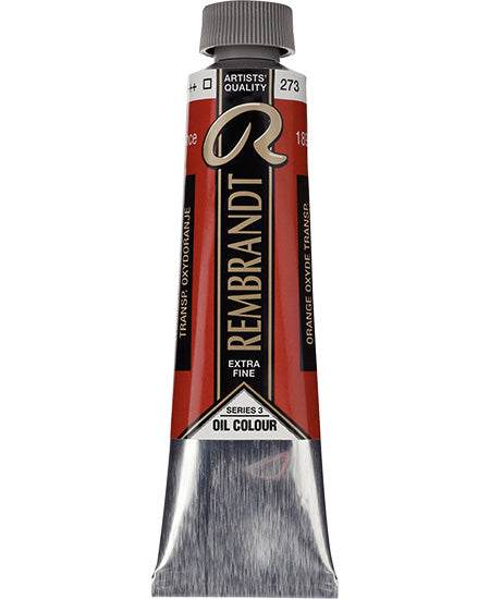 Huile rembrandt  orange oxyde transparent - 40ml série 3