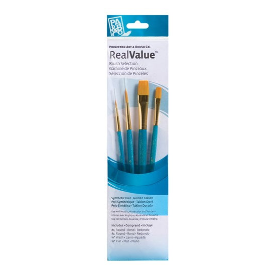 Synthetic paintbrush set - taklon gold - sh (4)