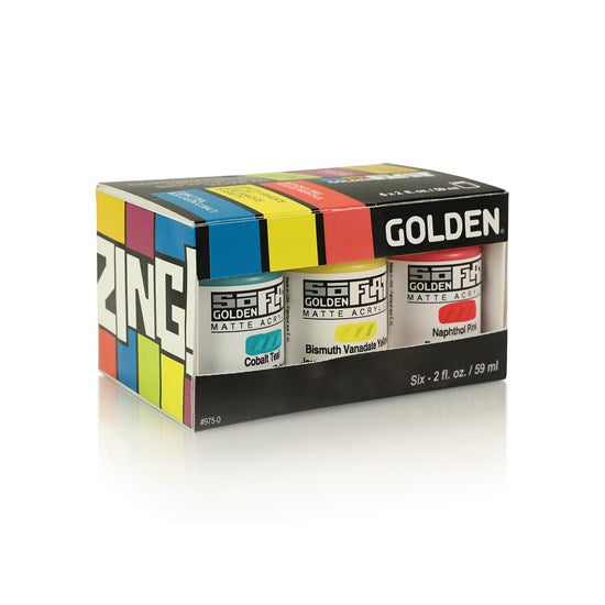 Acrylic soflat zinc colors set (6)