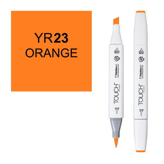 Marqueur touch pointe pinceau orange