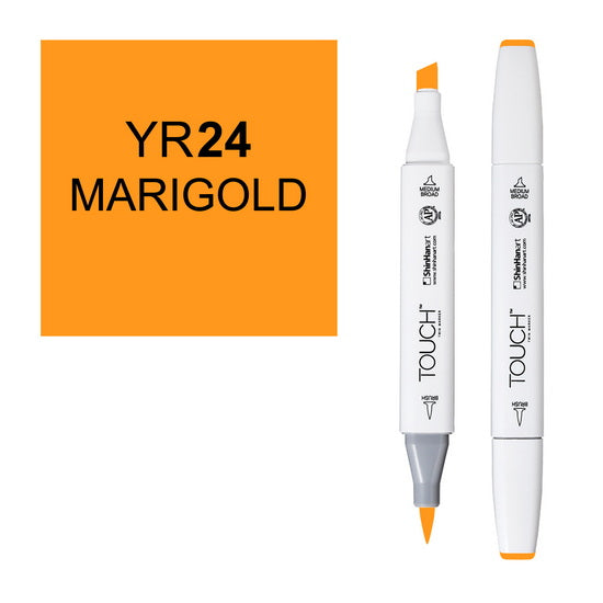 Marqueur touch pointe pinceau jaune soucis