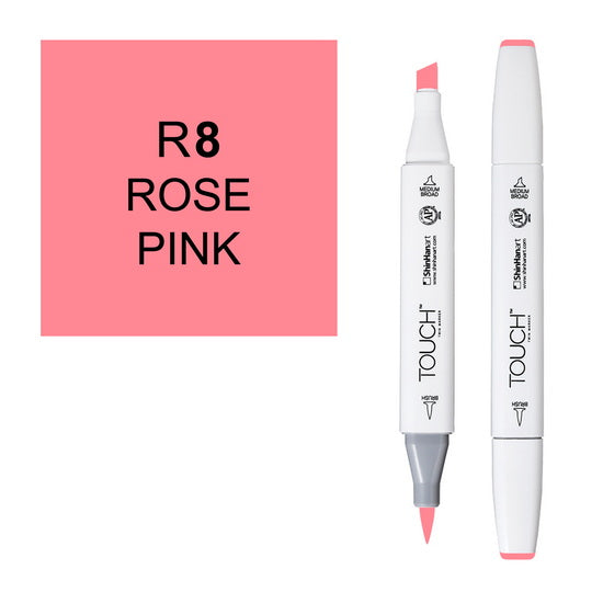 Marqueur touch pointe pinceau rose