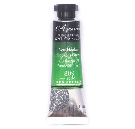 Watercolor tube - 10ml - hooker's green - s1