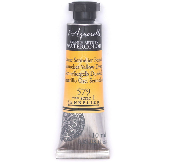 Aquarelle tube - 10ml - jaune sennelier foncé - s1