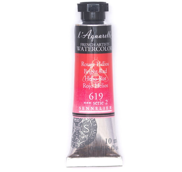 Aquarelle tube - 10ml - rouge helios - s2