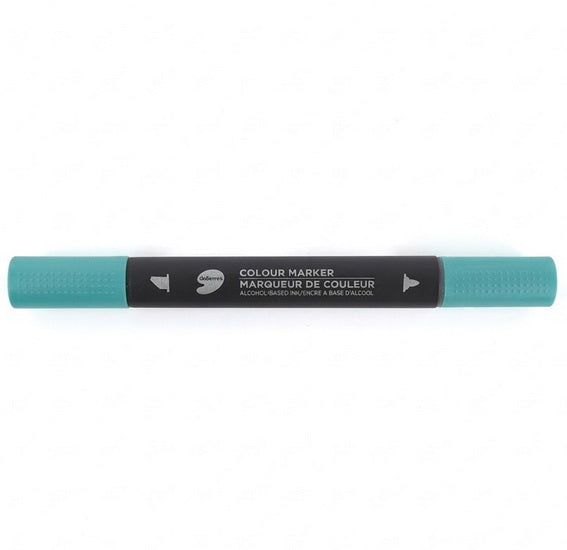 Twin tips marker turq.green light