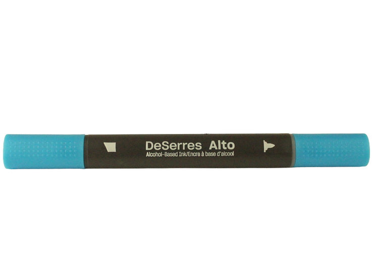 Feutre double pointe alcool - bleu azur