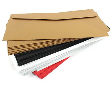 Paquet d’enveloppes unies - #10 - rouge
