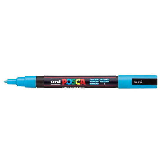 Marqueur posca conique pc-3m bleu clair