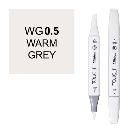 Marqueur touch pointe pinceau gris chaud 0.5