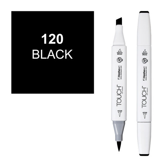 Marker touch brush black