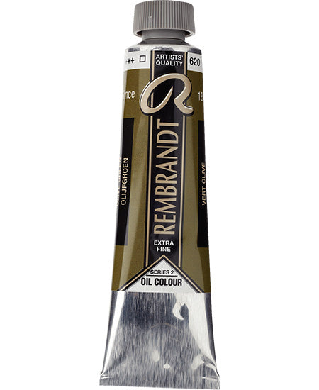 Huile rembrandt  vert olive - 40ml série 2