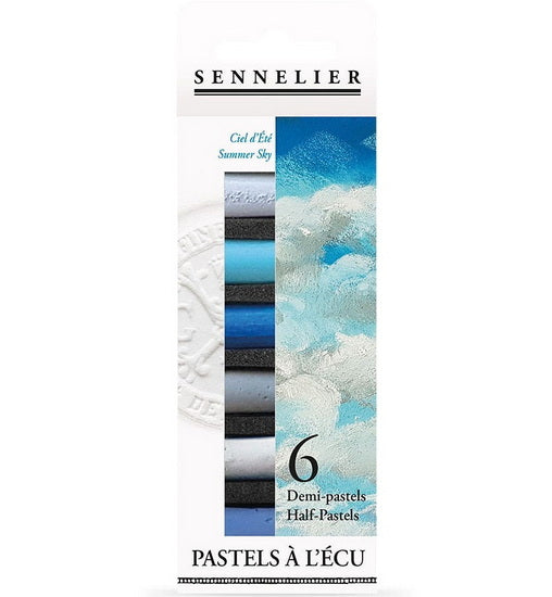 Set half-pastels à l'écu - summer sky (6)