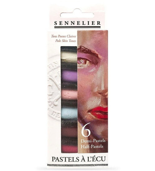 Set half-pastels à l'écu - portraits light skins (6)