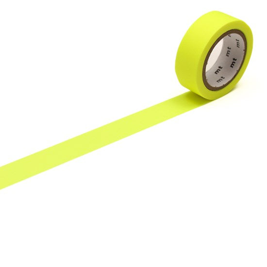 Washi Tape Shocking Yellow - 15mm x 7m
