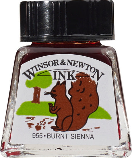 Encre à dessin terre de sienne brûlée - 14ml