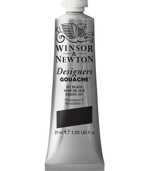 Gouache designer - 37ml - noir de jais - s1