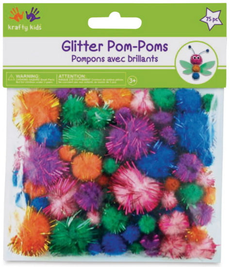 75 Pompoms brillants - glam