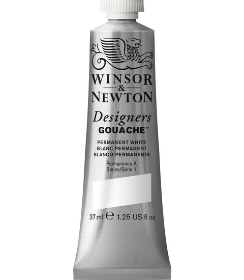 Gouache designer - 37ml - blanc permanent - s1