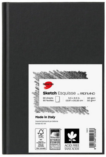 Sewn sketchbook - 5.5x8.5in (80s)