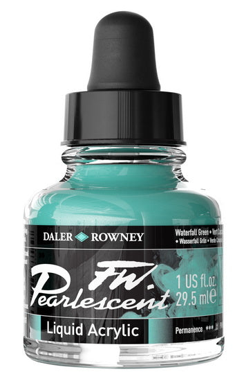 Encre acrylique - fw pearlescent- 29ml - vert cascade