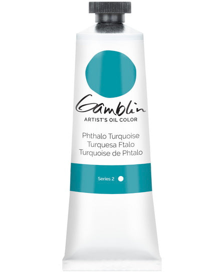Huile turquoise phtalo - 37ml série 2