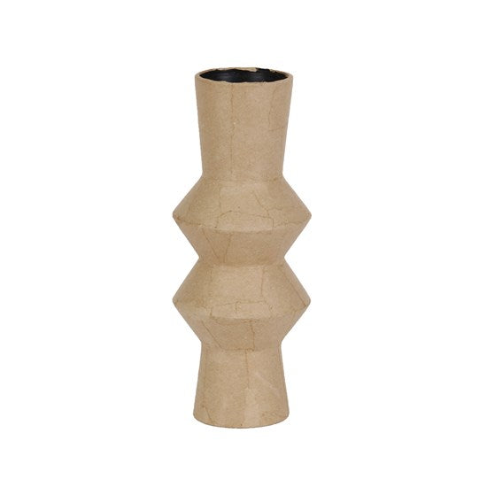 Vase torsadé en papier mâché