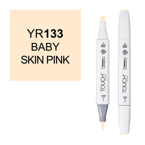 Marqueur touch pointe pinceau rose bébé