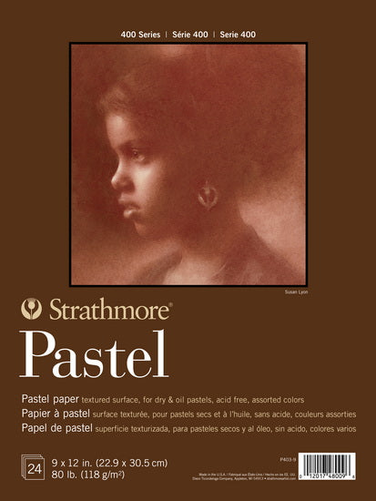 Bloc papier pastel - 9x12po (24f)