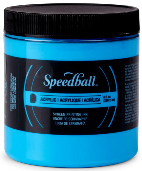 Screen printing ink - fluorescent blue - 8oz – DeSerres
