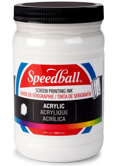 Encre sérigraphie - blanc - 32oz