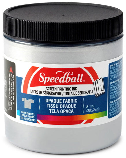Screen printing ink - textile - silver - 8oz – DeSerres