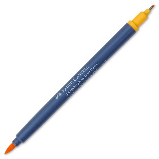 Marqueur double pointe goldfaber aqua jaune chrome moyen