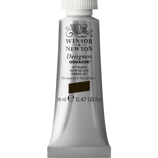 Gouache designer - 14ml - noir de jais - s1
