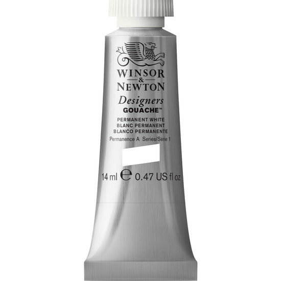 Gouache designer - 14ml - blanc permanent - s1