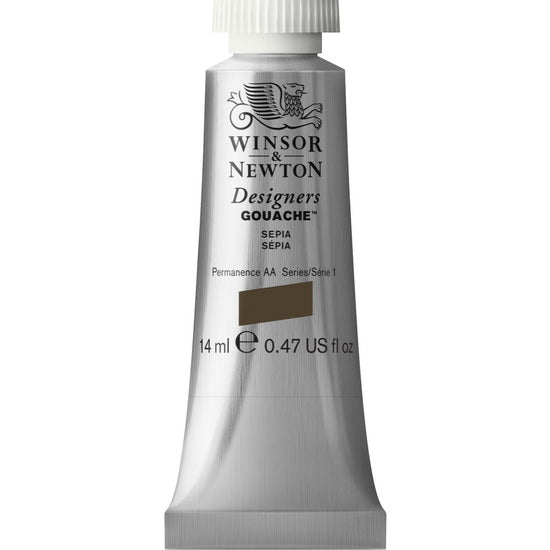 Gouache designer - 14ml - sépia - s1