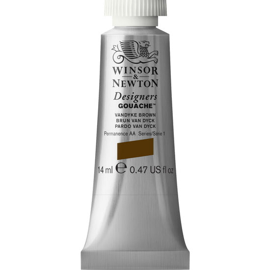 Gouache designer - 14ml - brun van dyck - s1